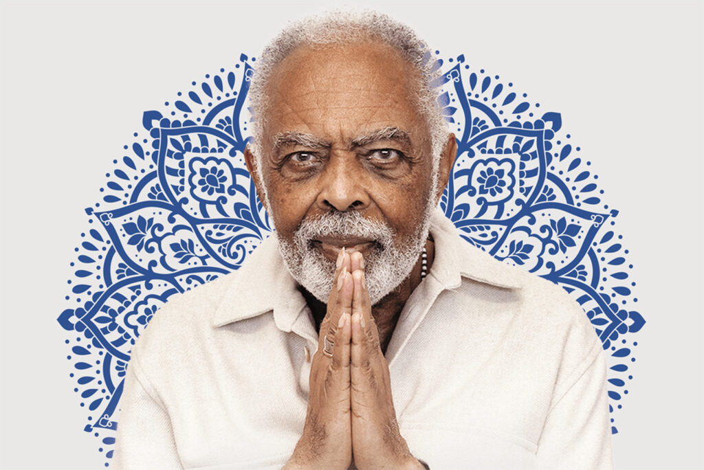Gilberto Gil. (Foto de: Karyme França com edição de Christopher Azevedo/Divulgação.)