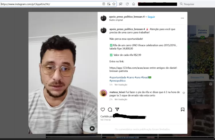 Daniel Luciano Bressan: réu em ação penal. I Foto: Reprodução / Redes sociais