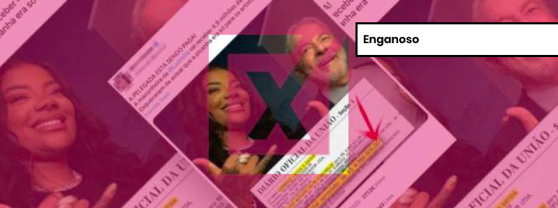 Tuíte engana ao dizer que Ludmilla receberá R$ 5 milhões da Lei Rouanet por projeto que leva seu nome