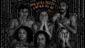 Um grito (preto) parado no ar