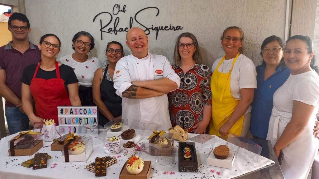 Curso do chef Rafael Siqueira: delícias de Páscoa feitas em casa. Foto: Zaclis Veiga