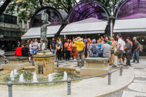 Foto no centro de Curitiba