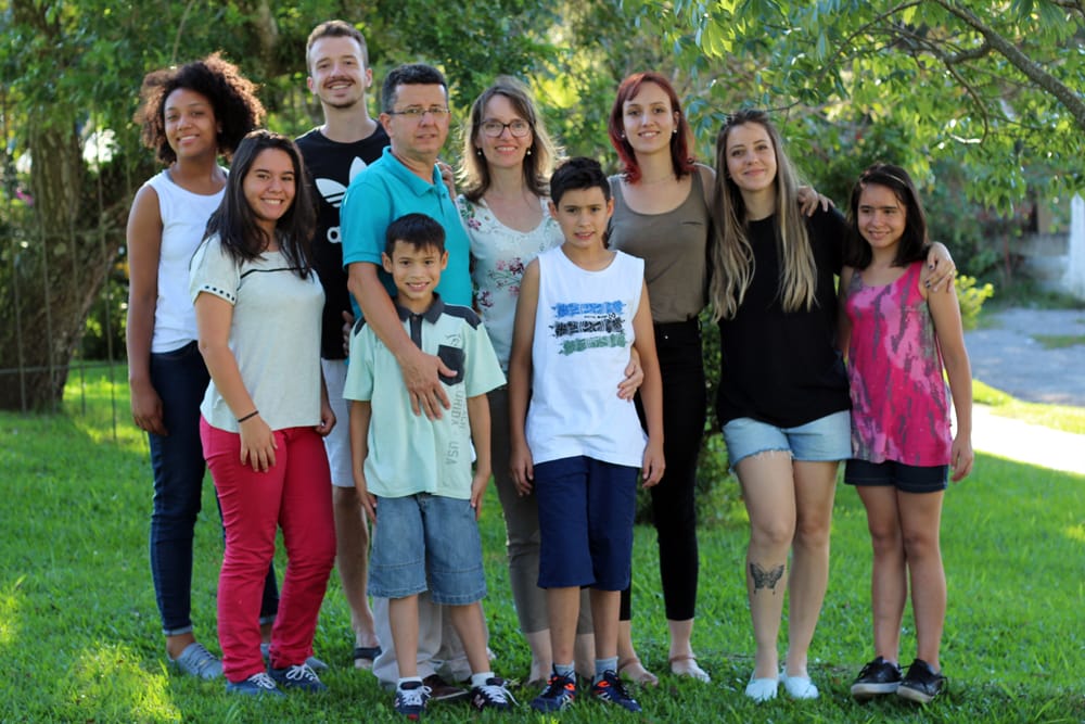 Marcos e sua família. Foto:Arquivo pessoal