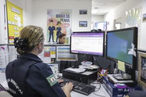 guarda municipal monitora ocorrências