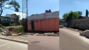 fotomontagem de obras no Cajuru