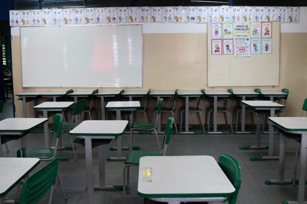 Sala de aula vazia